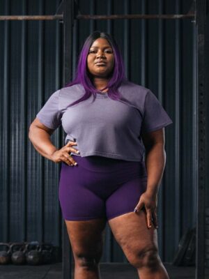 SBD ASPIRE CROP TOP LAVENDER