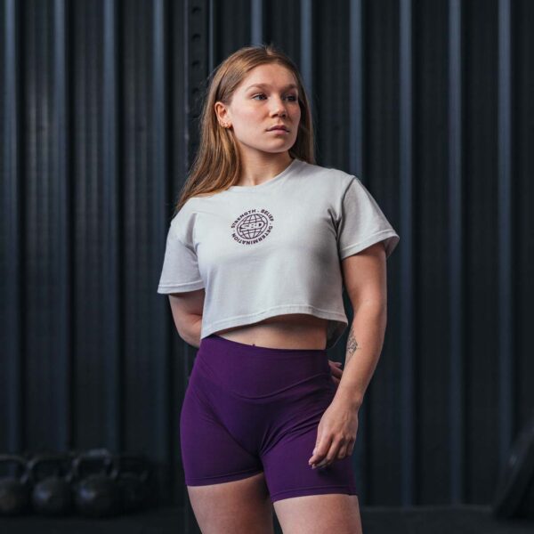 SBD ASPIRE CROP TOP OFF WHITE